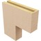 Ekena Millwork 3"W x 12"D x 12"H Thin Chapel Hill Rough Cedar Woodgrain TimberThane Corbel, Primed Tan CORUR03X12X12CHPRCPR - alternate 5